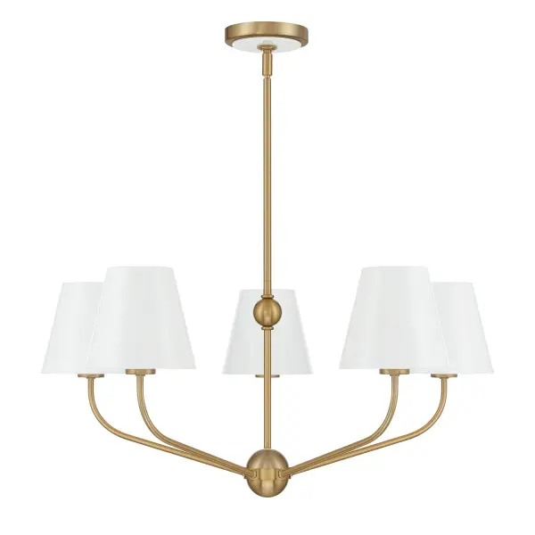 Xavier 28" Chandelier in Vibrant Gold - Image 27