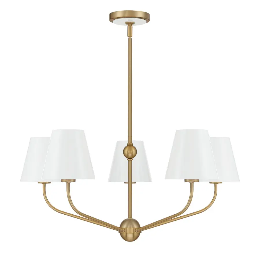 Xavier 28" Chandelier in Vibrant Gold - Image 27
