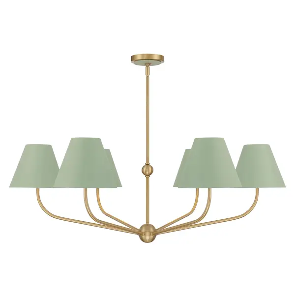 Xavier 40" Chandelier in Vibrant Gold - Image 12