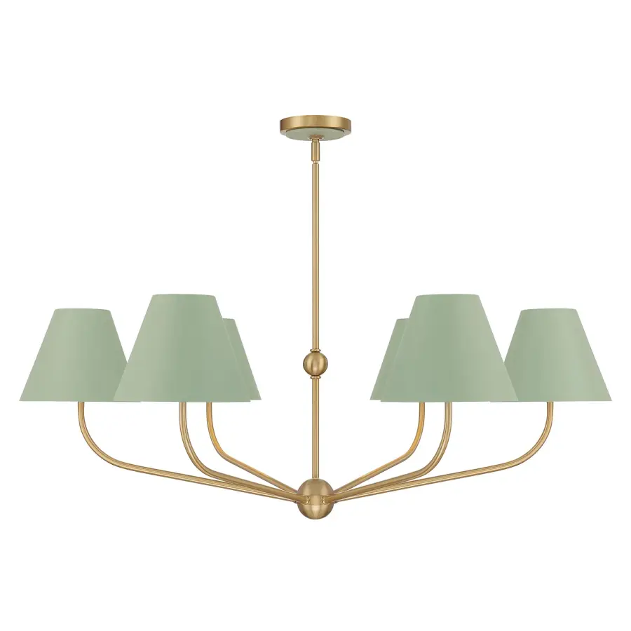 Xavier 40" Chandelier in Vibrant Gold - Image 12