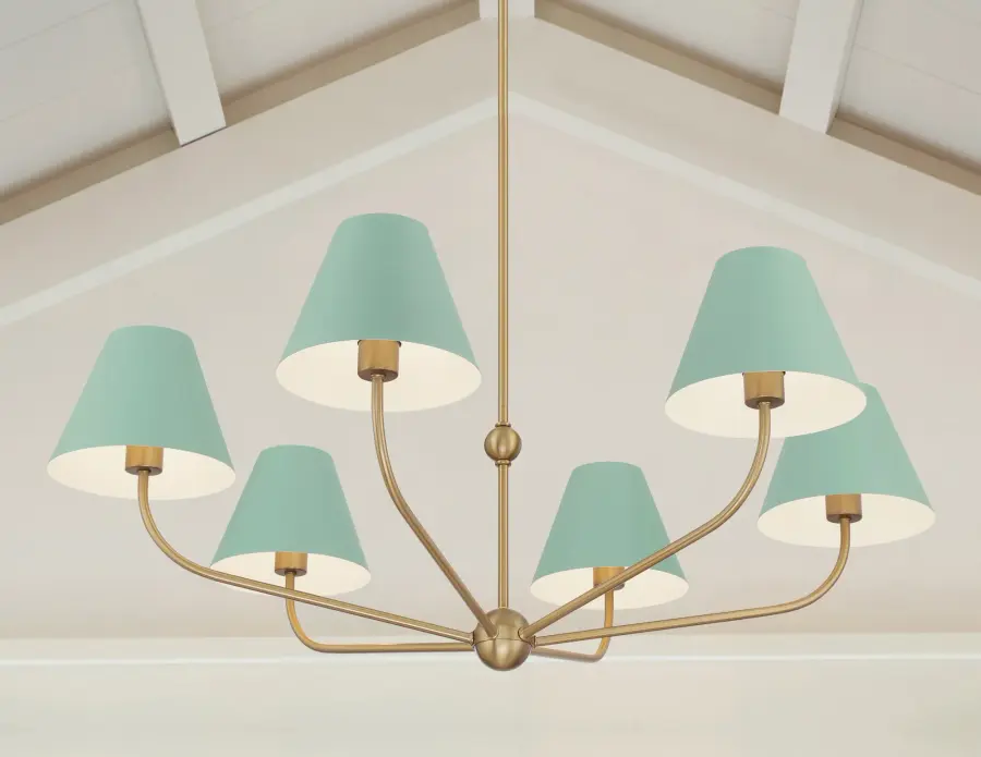 Xavier 40" Chandelier in Vibrant Gold - Image 14