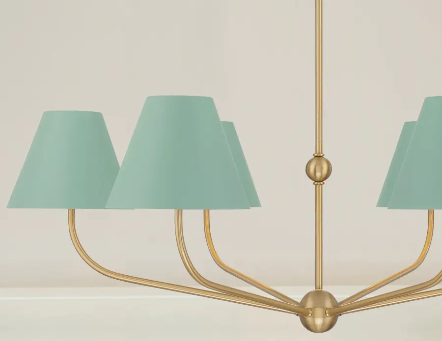 Xavier 40" Chandelier in Vibrant Gold - Image 15