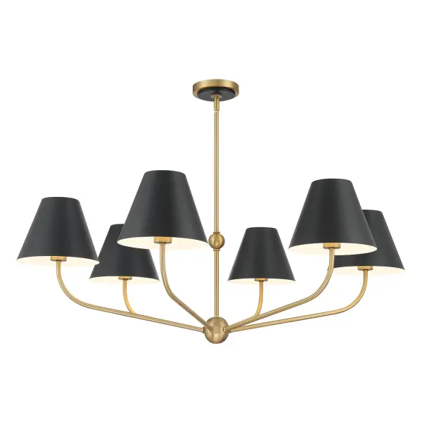 Xavier 40" Chandelier in Vibrant Gold - Image 19