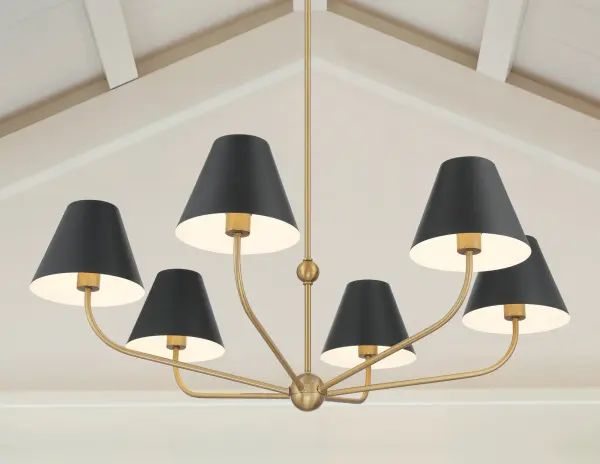 Xavier 40" Chandelier in Vibrant Gold - Image 24