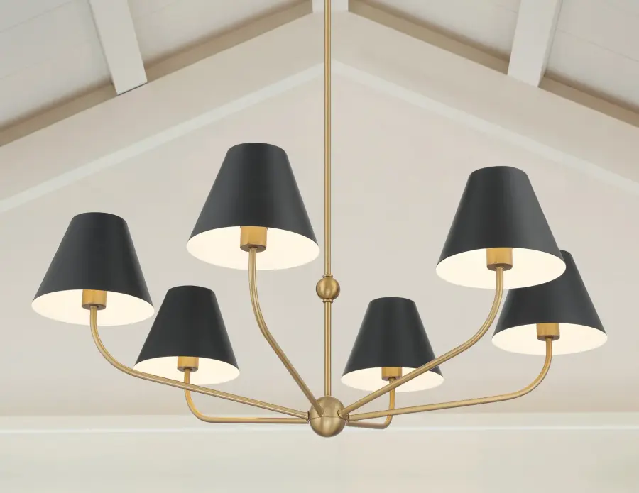 Xavier 40" Chandelier in Vibrant Gold - Image 24