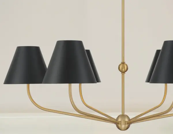 Xavier 40" Chandelier in Vibrant Gold - Image 25