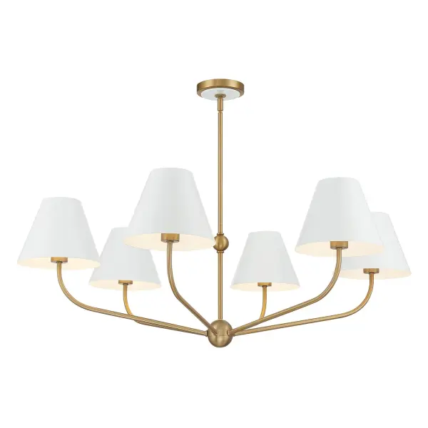Xavier 40" Chandelier in Vibrant Gold - Image 29