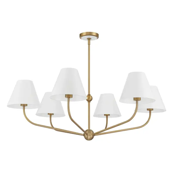 Xavier 40" Chandelier in Vibrant Gold - Image 30