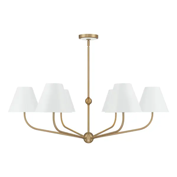 Xavier 40" Chandelier in Vibrant Gold - Image 31