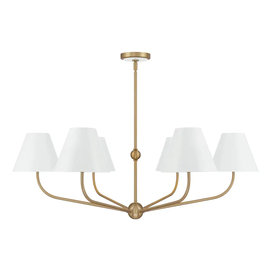 Xavier 40" Chandelier in Vibrant Gold - Image 31