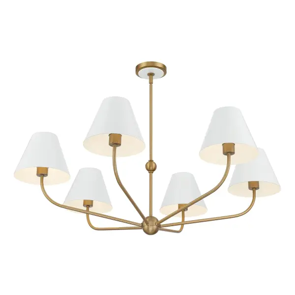 Xavier 40" Chandelier in Vibrant Gold - Image 32