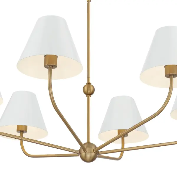 Xavier 40" Chandelier in Vibrant Gold - Image 33