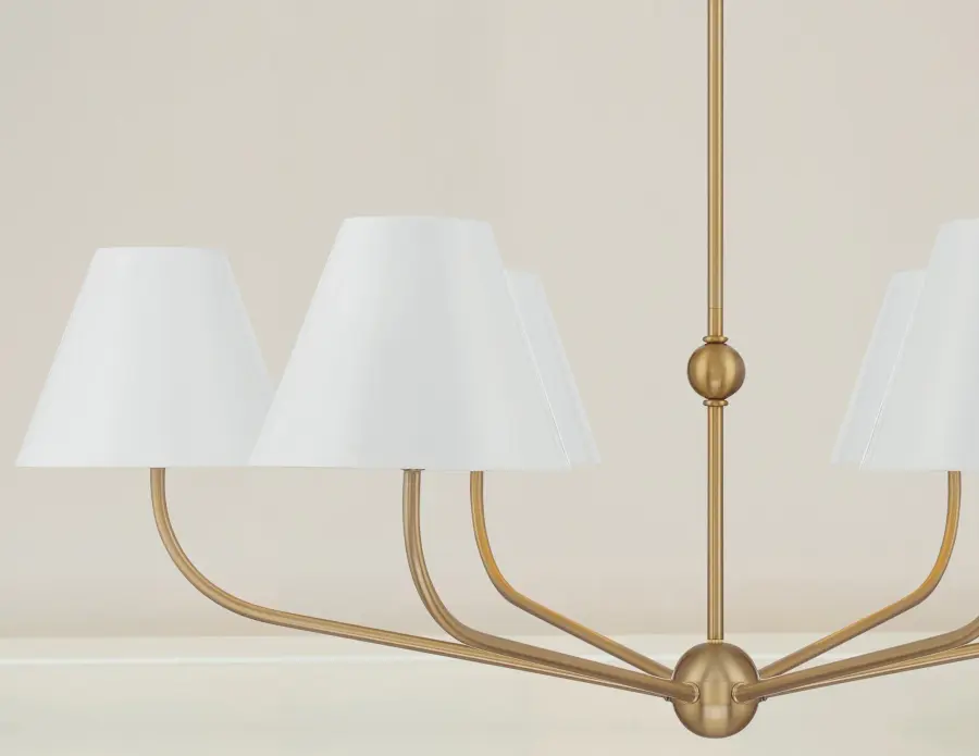 Xavier 40" Chandelier in Vibrant Gold - Image 35