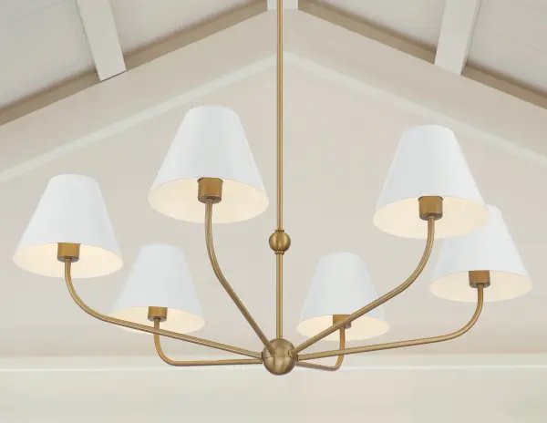 Xavier 40" Chandelier in Vibrant Gold - Image 36