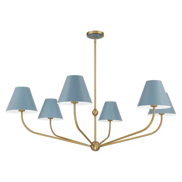 Xavier 48" Chandelier in Vibrant Gold - Image 2