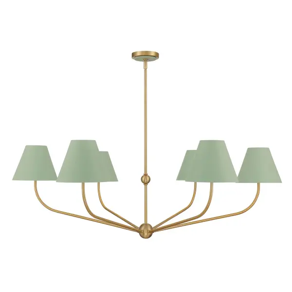 Xavier 48" Chandelier in Vibrant Gold - Image 11
