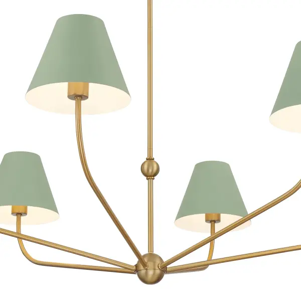 Xavier 48" Chandelier in Vibrant Gold - Image 13