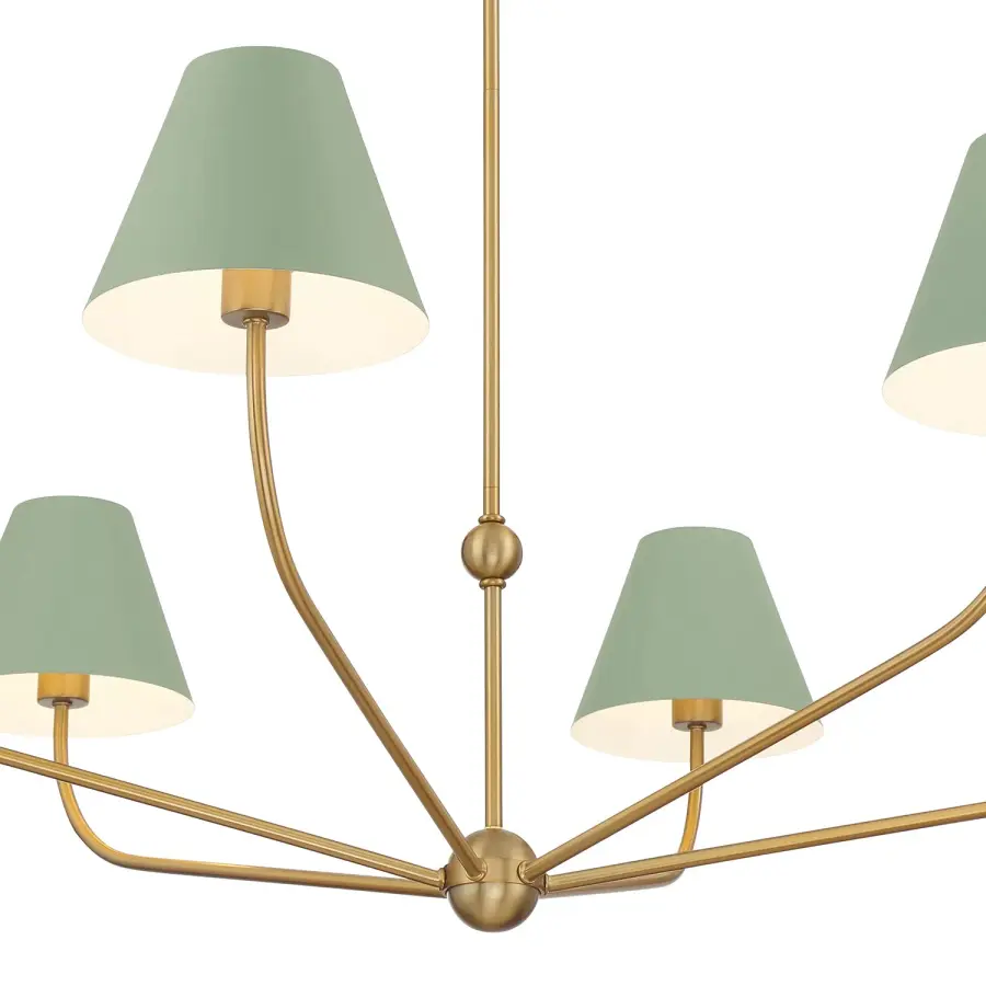 Xavier 48" Chandelier in Vibrant Gold - Image 13