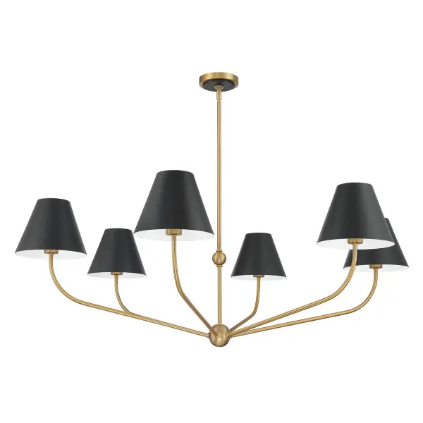 Xavier 48" Chandelier in Vibrant Gold - Image 18