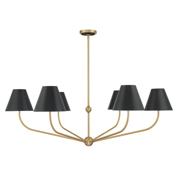 Xavier 48" Chandelier in Vibrant Gold - Image 19