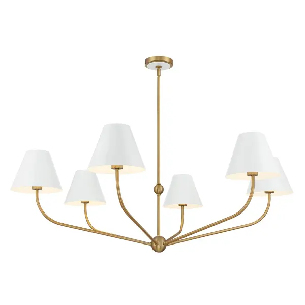 Xavier 48" Chandelier in Vibrant Gold - Image 26