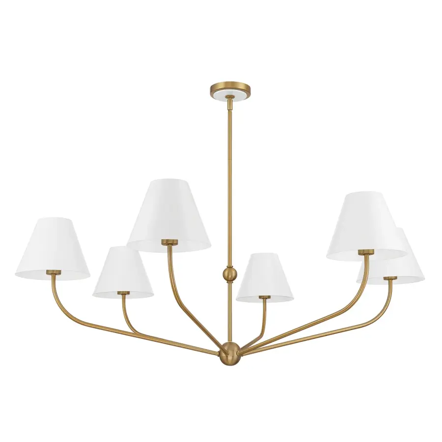 Xavier 48" Chandelier in Vibrant Gold - Image 27