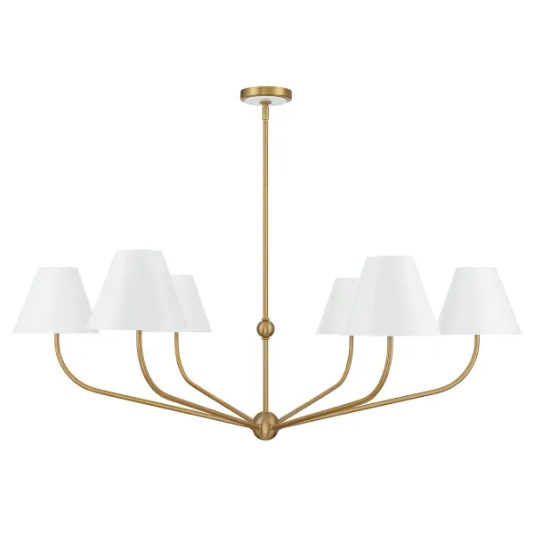 Xavier 48" Chandelier in Vibrant Gold - Image 28