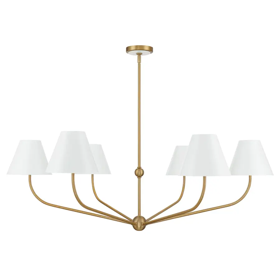 Xavier 48" Chandelier in Vibrant Gold - Image 28