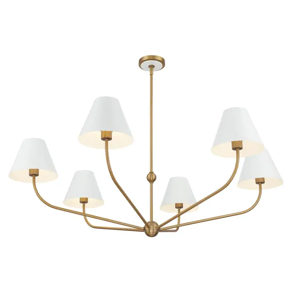 Xavier 48" Chandelier in Vibrant Gold - Image 29