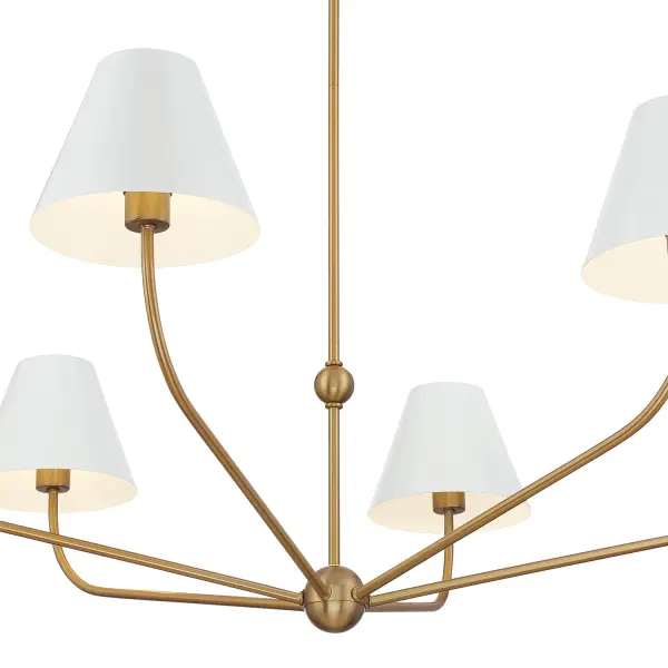 Xavier 48" Chandelier in Vibrant Gold - Image 30
