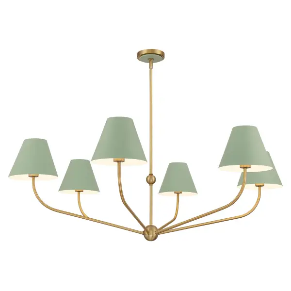 Xavier 48" Chandelier in Vibrant Gold - Image 9