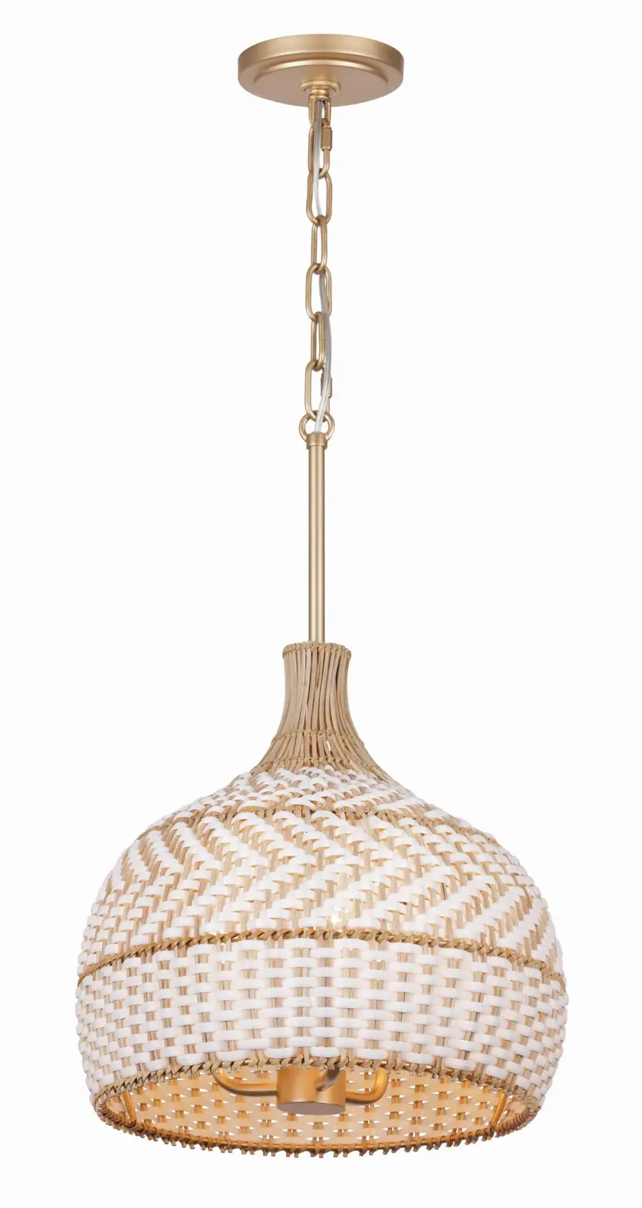 Zanzibar 14" Rattan Pendant Light - Image 1
