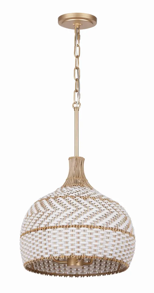 Zanzibar 14" Rattan Pendant Light - Image 3