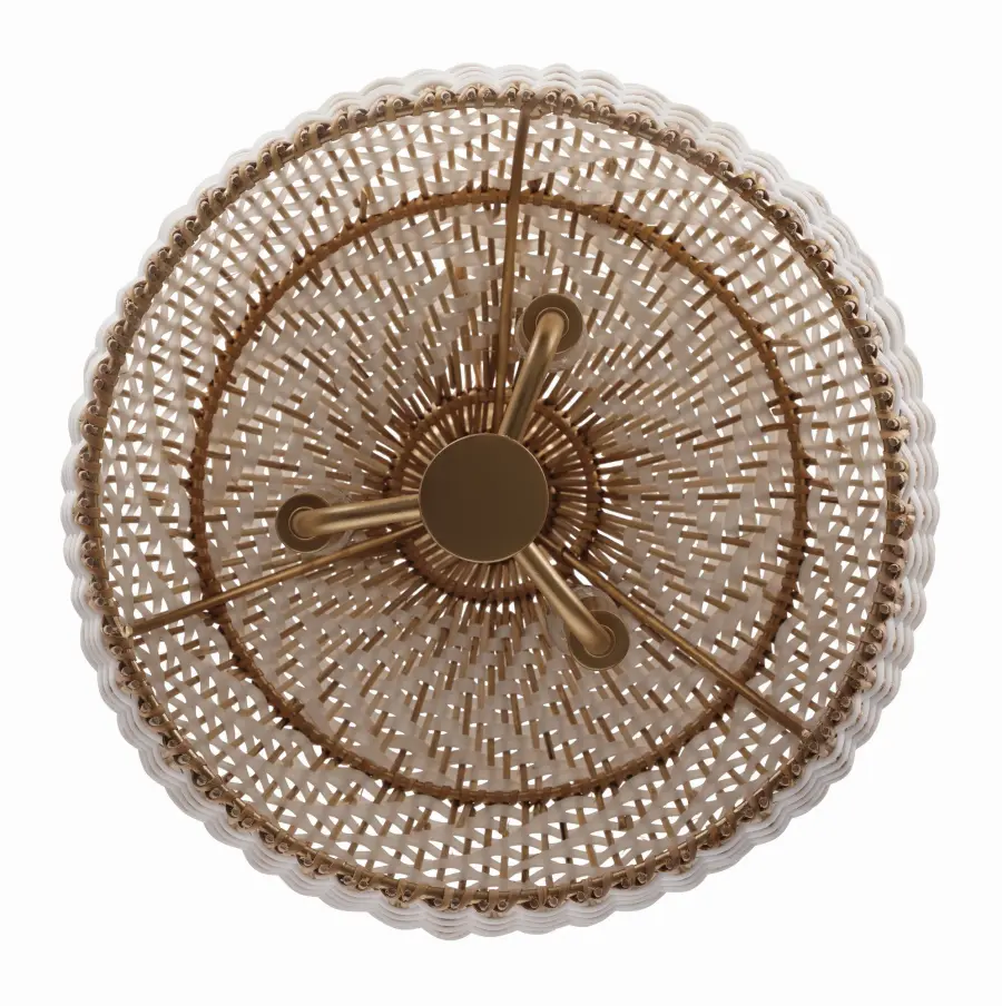 Zanzibar 14" Rattan Pendant Light - Image 4