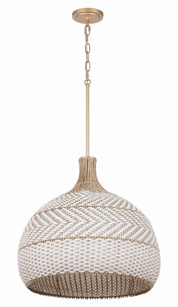 Zanzibar 21" Rattan Pendant Light - Image 3