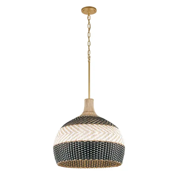 Zanzibar 21" Rattan Pendant Light - Image 7