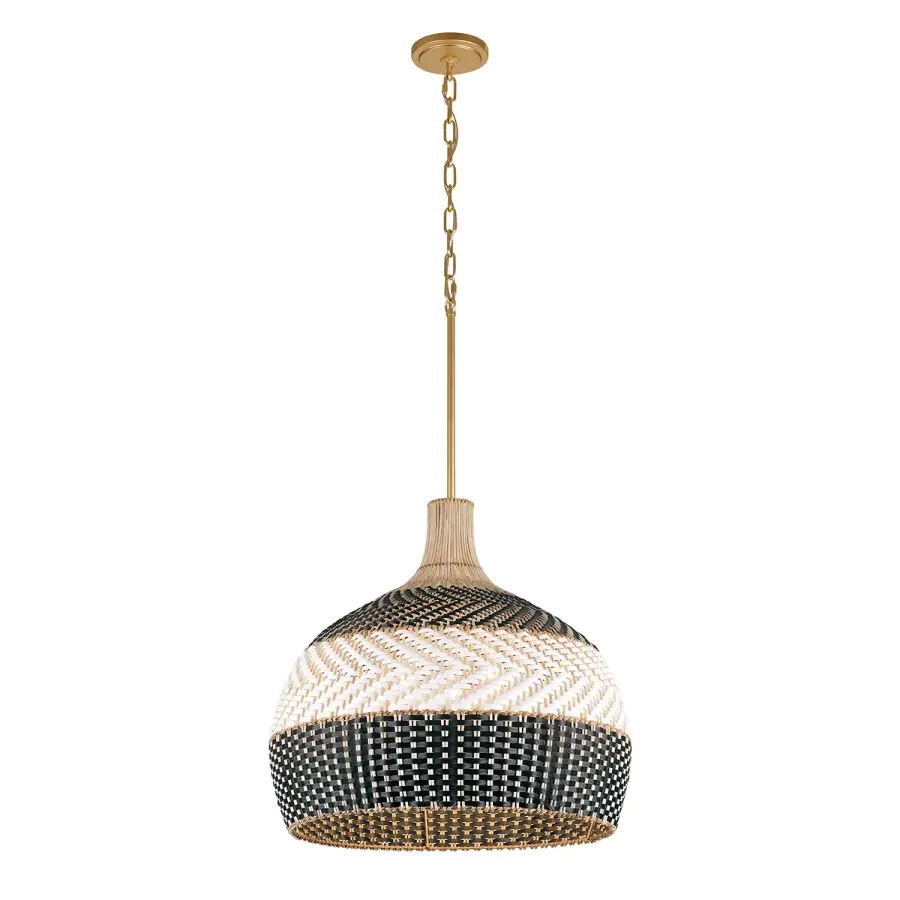 Zanzibar 21" Rattan Pendant Light - Image 7