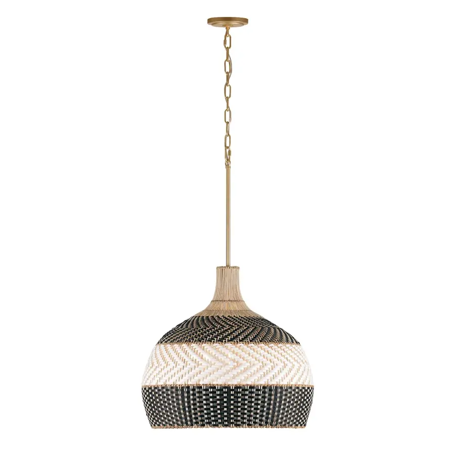 Zanzibar 21" Rattan Pendant Light - Image 9