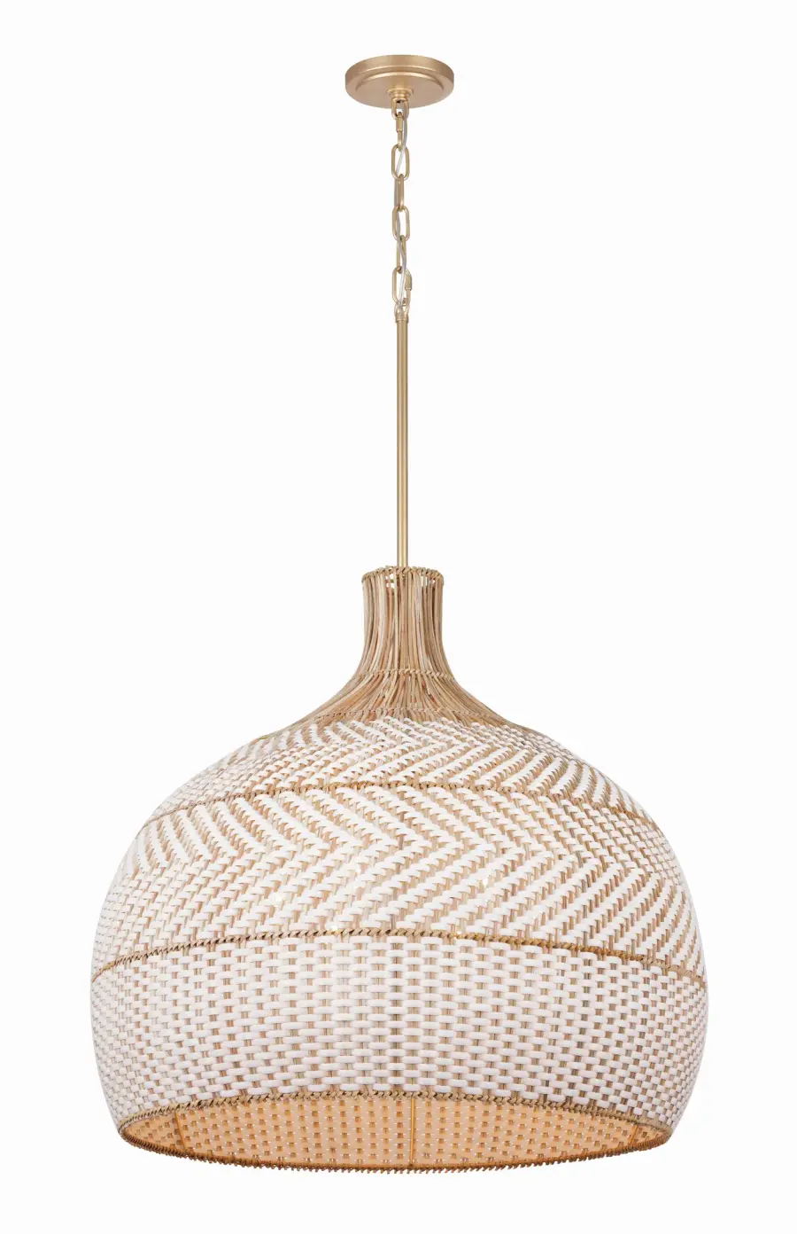 Zanzibar 26" Rattan Pendant Light - Image 1