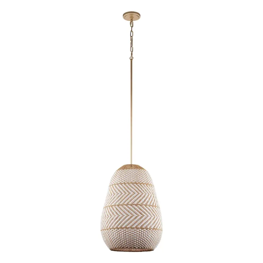Zanzibar 16" Rattan Pendant Light - Image 2