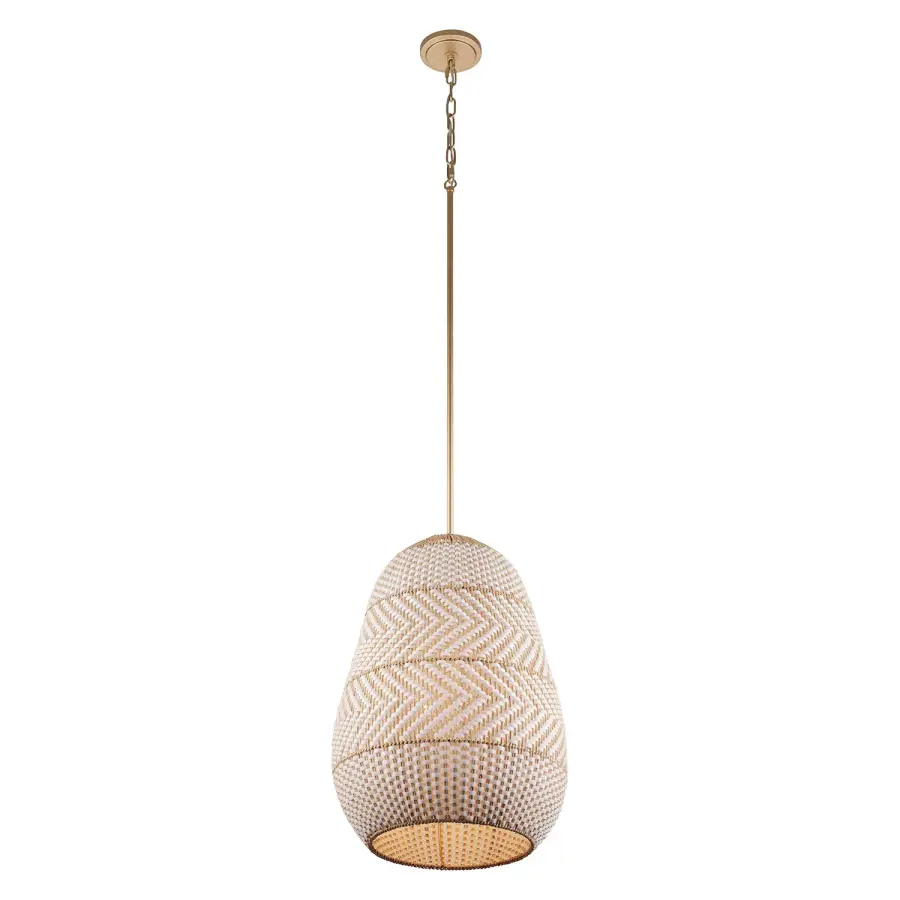 Zanzibar 16" Rattan Pendant Light - Image 4