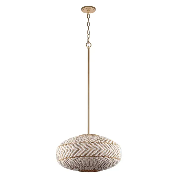 Zanzibar 22" Rattan Pendant Light - Image 2