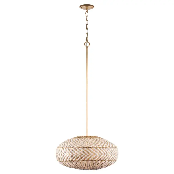 Zanzibar 22" Rattan Pendant Light - Image 3