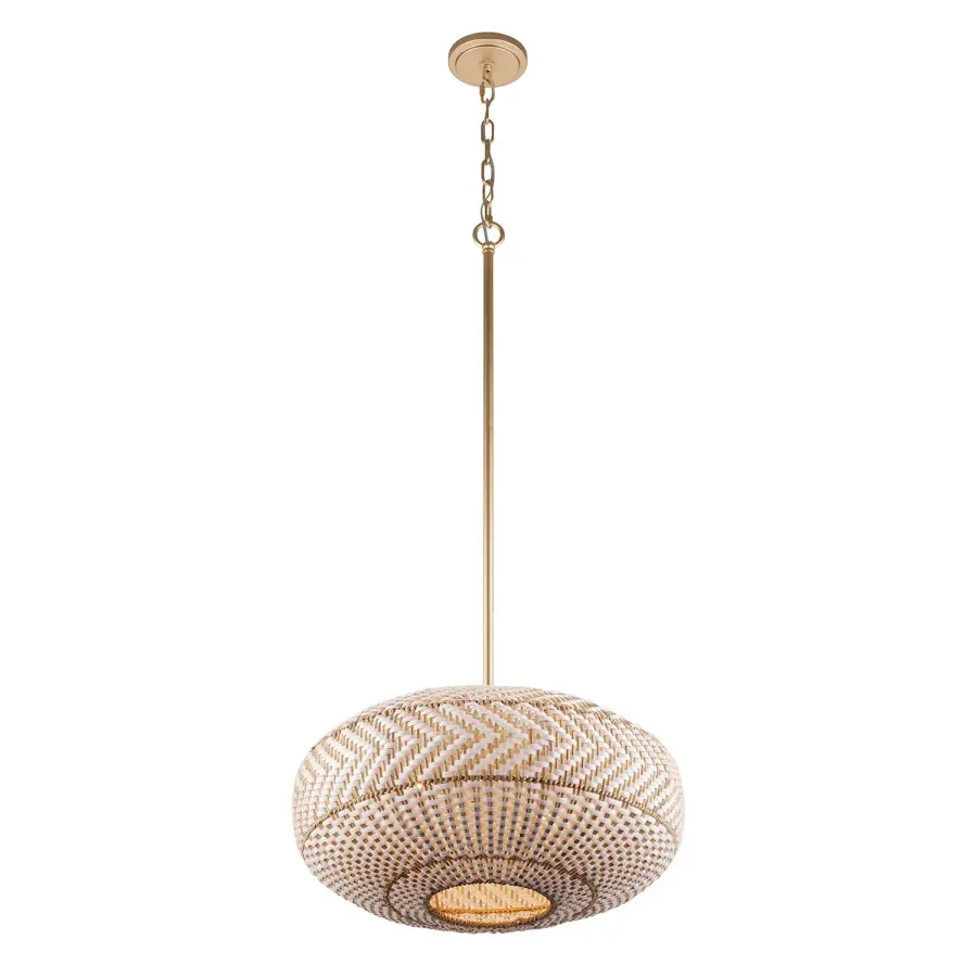 Zanzibar 22" Rattan Pendant Light - Image 4
