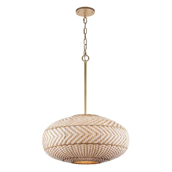 Zanzibar 22" Rattan Pendant Light - Image 5