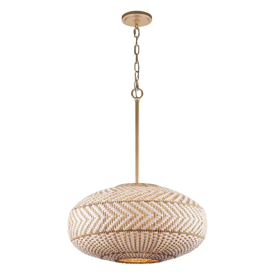 Zanzibar 22" Rattan Pendant Light - Image 5