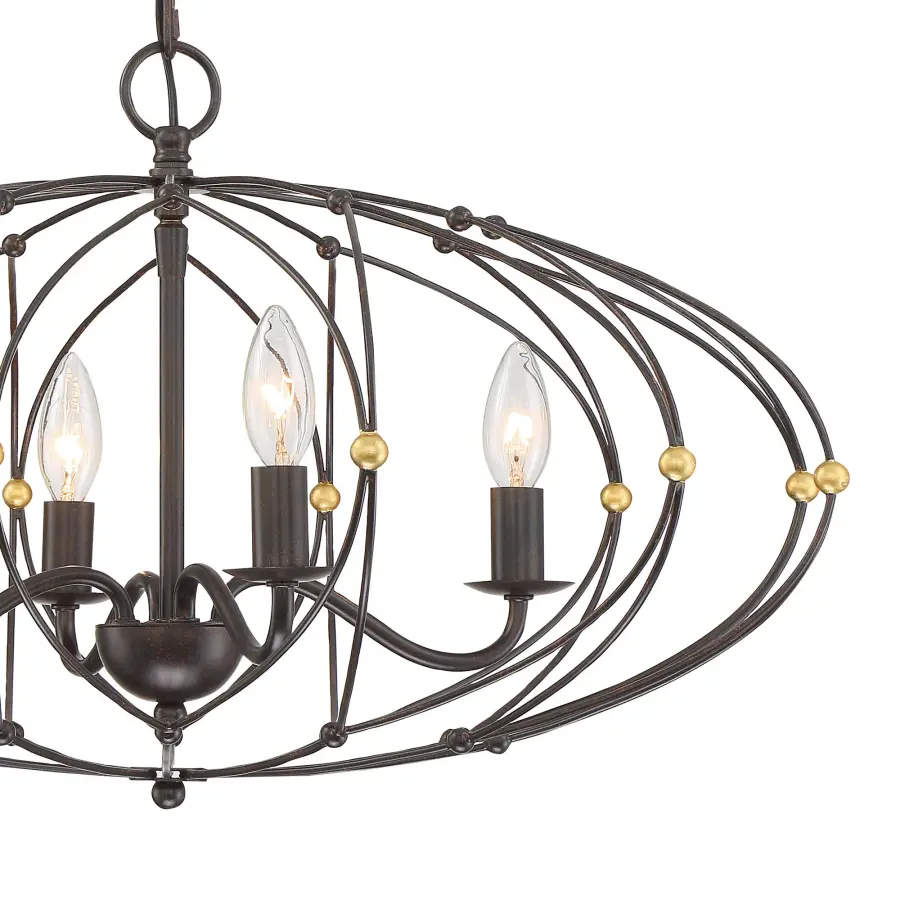 Zucca 24.5" Spherical Chandelier - Image 3