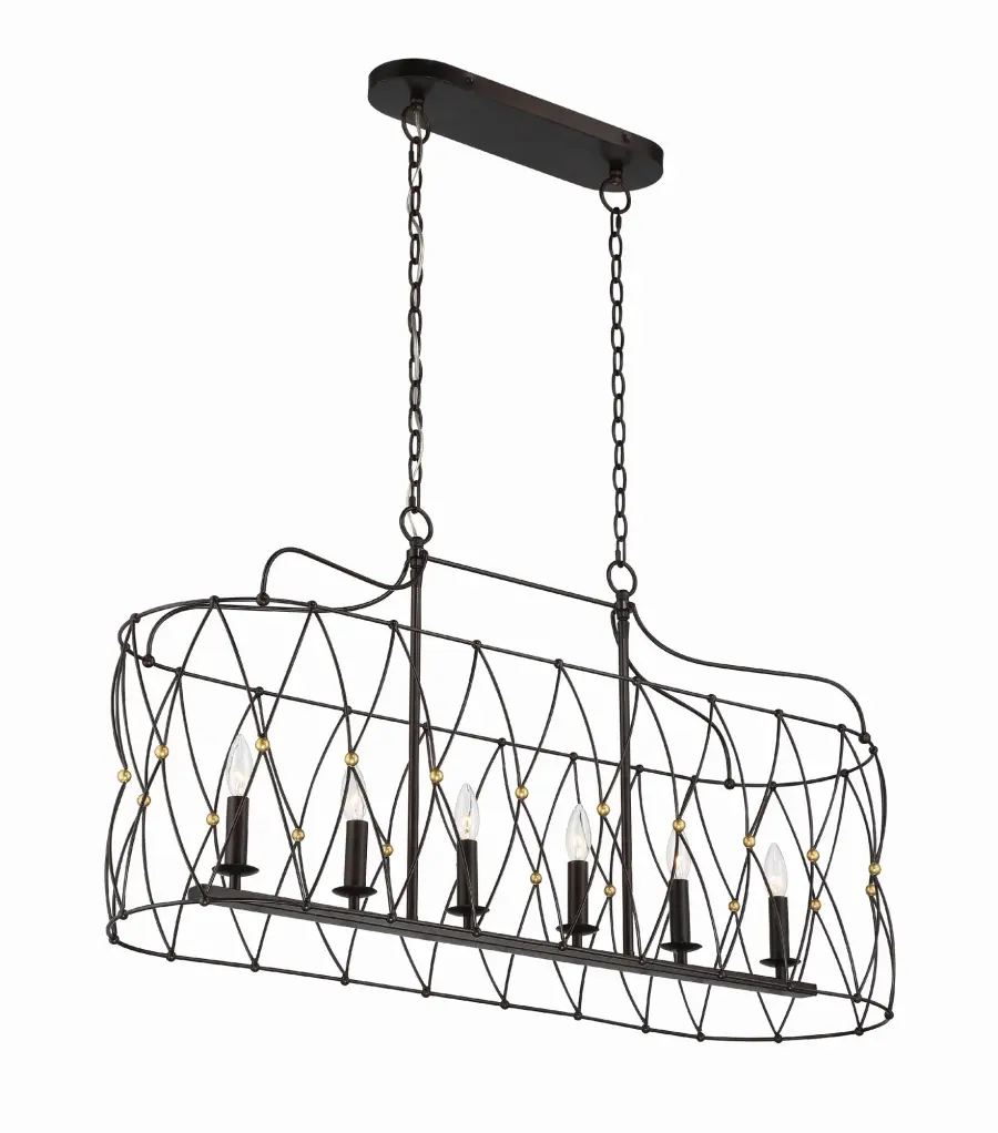 Zucca 42.5" Linear Chandelier - Image 2