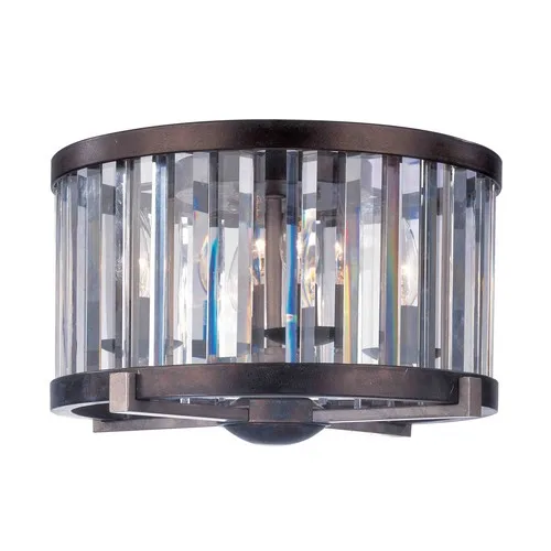 Foster Four Light Flush Mount in Grecian Bronze