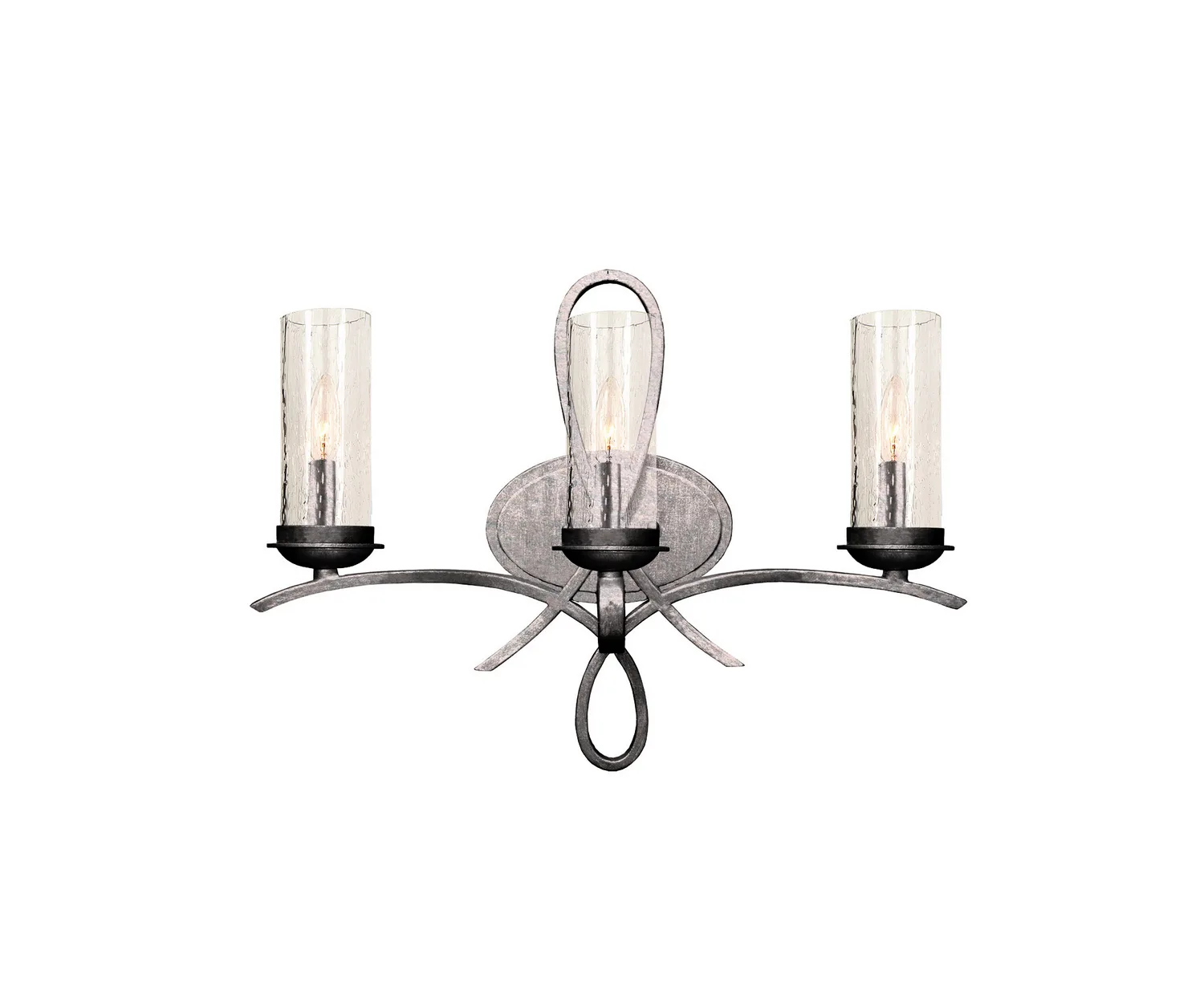 Grayson Three Light Bath in Pearl Silver